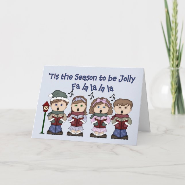 Cartes Pour Fêtes Annuelles C'est la saison pour être Jolly Christmas Card (Devant)