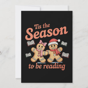 Cartes Pour Fêtes Annuelles C'est la saison pour lire Gingerbread Noël