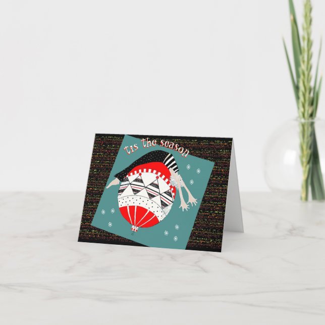 Cartes Pour Fêtes Annuelles C'est la saison pour rester équilibré (Devant)