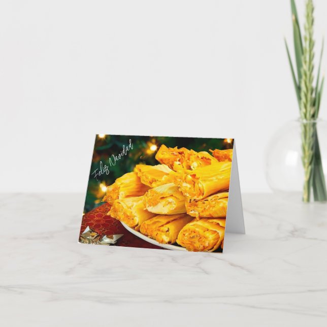 Cartes Pour Fêtes Annuelles C'est la saison pour Tamales Holiday Card (Devant)