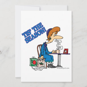 Cartes Pour Fêtes Annuelles C'EST LA SAISON xmas shopper épuisé
