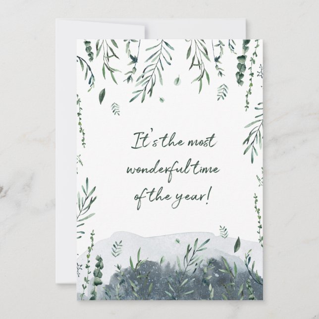 Cartes Pour Fêtes Annuelles C'est le moment le plus merveilleux de l'année (Devant)