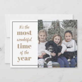 Cartes Pour Fêtes Annuelles C'est le moment le plus merveilleux de l'année pho