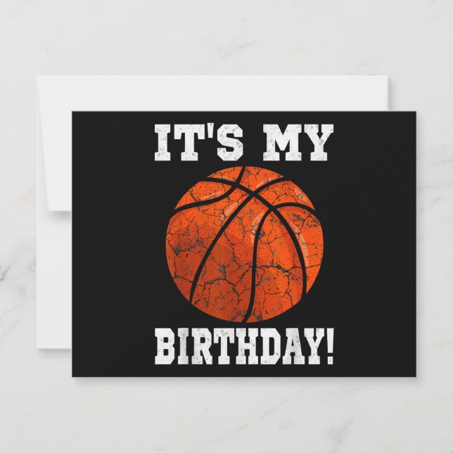 Cartes Pour Fêtes Annuelles C'est mon anniversaire Basketball Lover cadeau Ret (Devant)