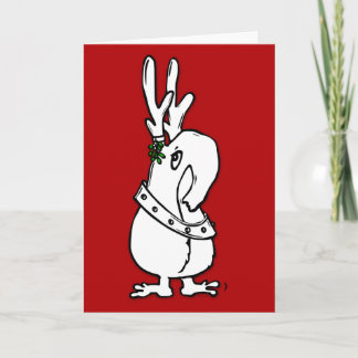Cartes Pour Fêtes Annuelles C'est Reindeer Qwirk. Une carte. How Solive !