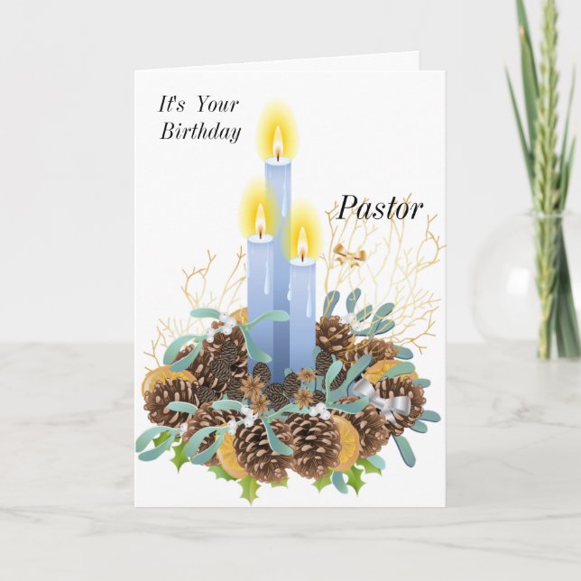 Cartes Pour Fêtes Annuelles C'est ton pasteur d'anniversaire (Devant)