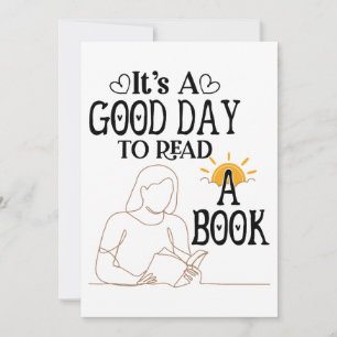Cartes Pour Fêtes Annuelles C'Est Un Bon Jour Pour Lire Chemise, Chemise De Ré