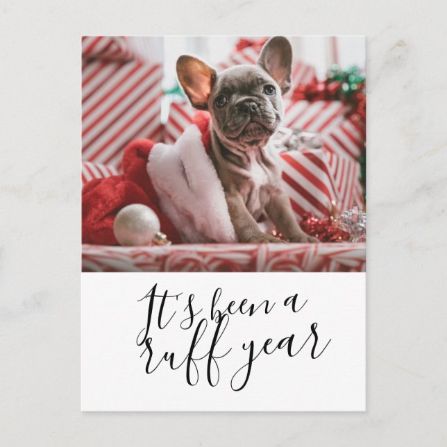 Cartes Pour Fêtes Annuelles C'est un chien de l'année rude, Noël personnalisé (Devant)