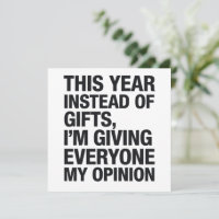 Cette année au lieu d'un cadeau je donne à tout le