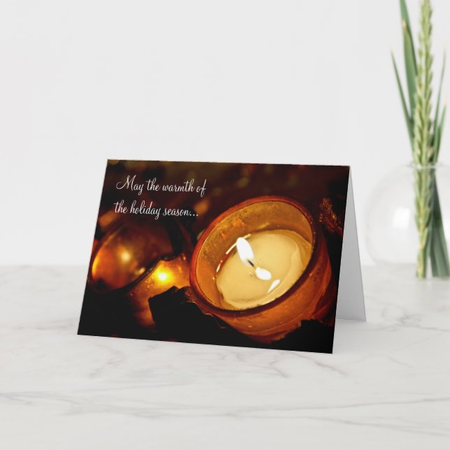 Cartes Pour Fêtes Annuelles Chaleur de la saison (Devant)