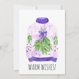 Cartes Pour Fêtes Annuelles Chaleureux Chandail de Noël