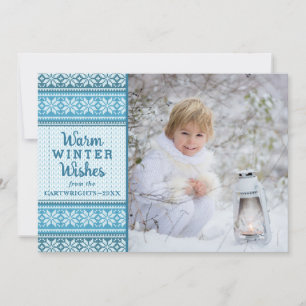 Cartes Pour Fêtes Annuelles Chaleureux hiver Souhaits Flamme de neige Sweater 