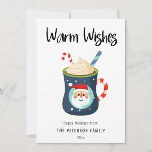 Cartes Pour Fêtes Annuelles Chaleureux voeux Noël cacao Mug Appartement de vac