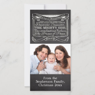 Cartes Pour Fêtes Annuelles Chalkboard Christian Christmas