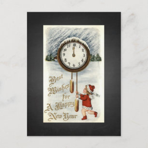 Cartes Pour Fêtes Annuelles Chalkboard Vintage Bonne année de voeux