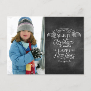 Cartes Pour Fêtes Annuelles Chalkboard voeux de Noël