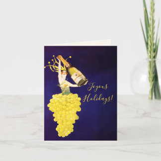 Cartes Pour Fêtes Annuelles Champagne Grapes
