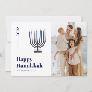 Cartes Pour Fêtes Annuelles Chandelier minimaliste de Hanukkah bougie Photo 20