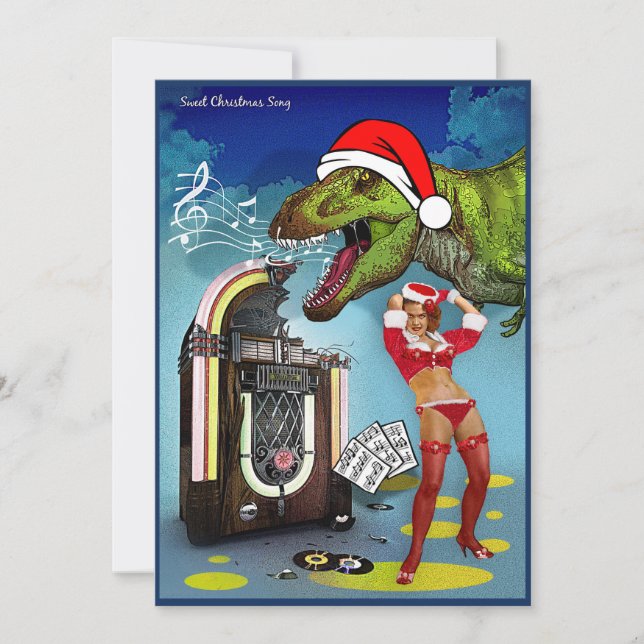 Cartes Pour Fêtes Annuelles Chanson de Noël (Devant)