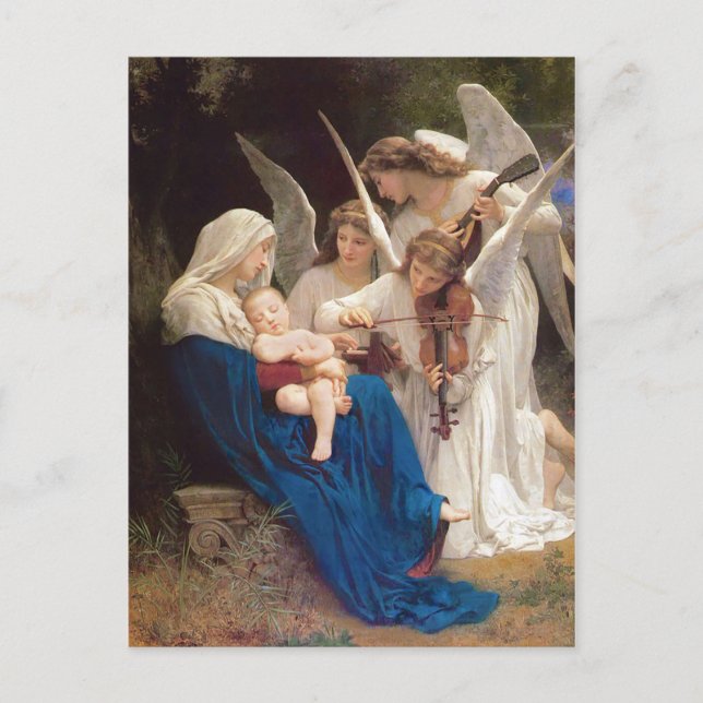 Cartes Pour Fêtes Annuelles Chanson des Anges Noël (Devant)