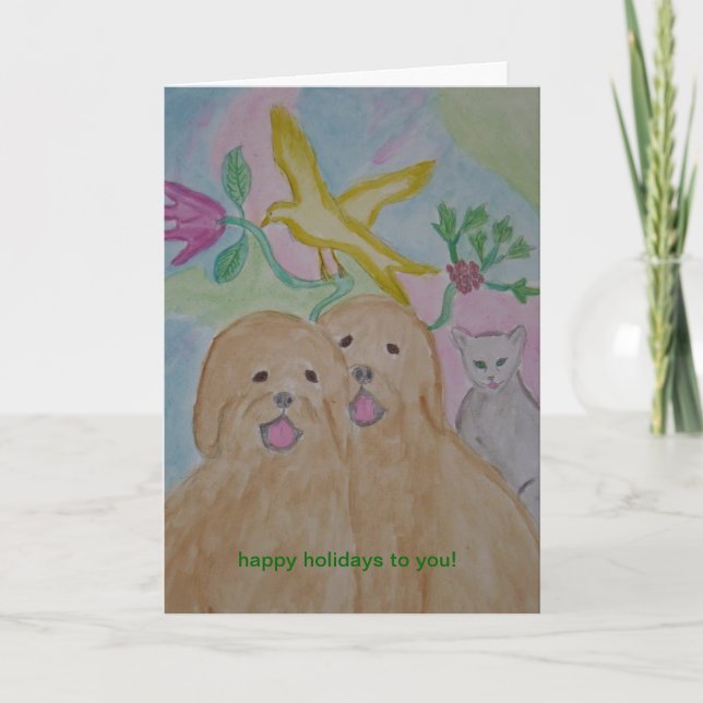 Cartes Pour Fêtes Annuelles chansons de joie (Devant)