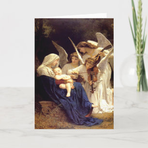 Cartes Pour Fêtes Annuelles Chant des Anges Religieux Béni Mère