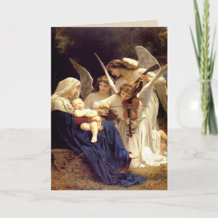 Cartes Pour Fêtes Annuelles Chant des Anges Religieux Béni Mère
