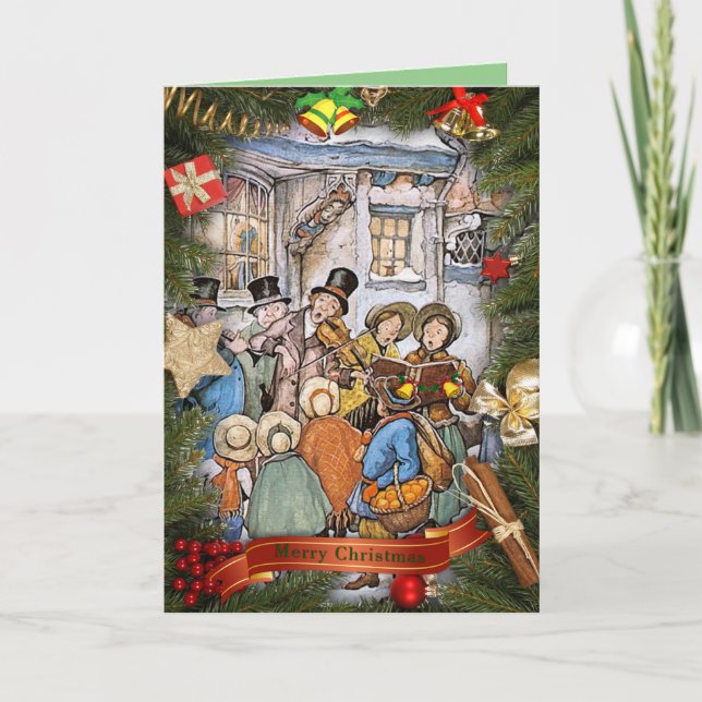 Cartes Pour Fêtes Annuelles Chanteur d'Antin Pieck Carol (Devant)