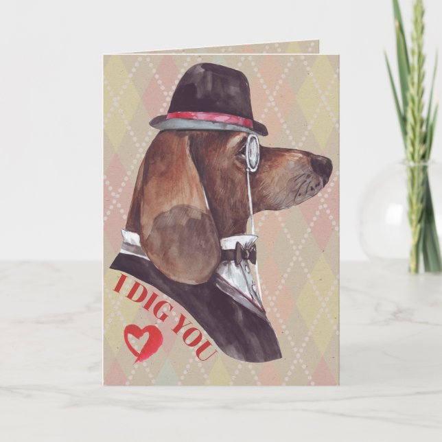 Cartes Pour Fêtes Annuelles Chanteur Je T'Ai Creusé (Devant)