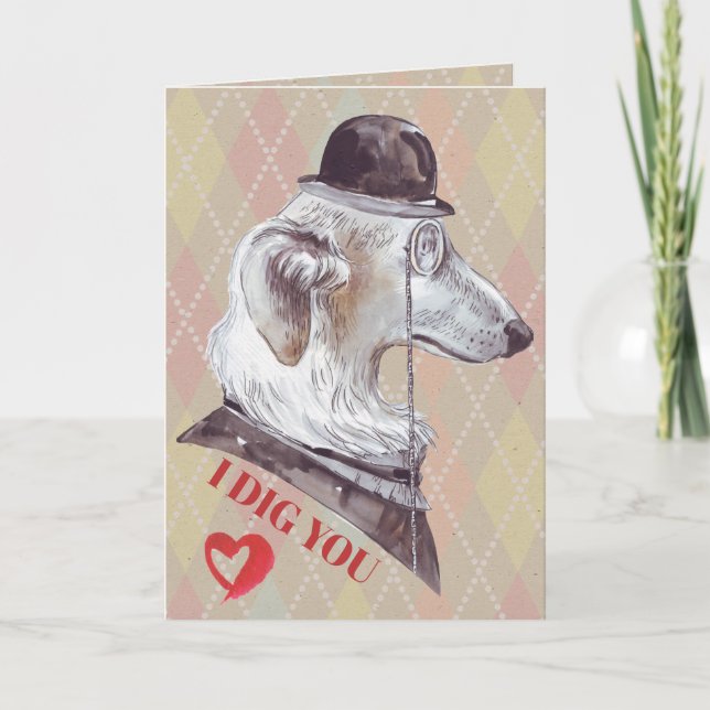 Cartes Pour Fêtes Annuelles Chanteur Je T'Ai Creusé (Devant)