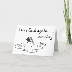 Cartes Pour Fêtes Annuelles Chapeau supérieur de motoneige mignon fondu