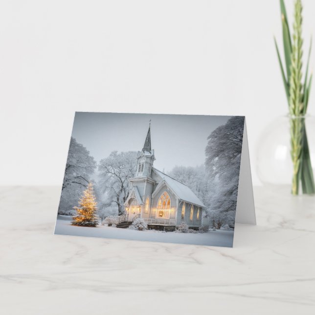 Cartes Pour Fêtes Annuelles Chapelle de Noël (Devant)