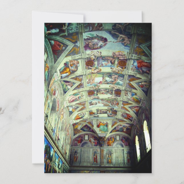 Cartes Pour Fêtes Annuelles chapelle Sixtine (Devant)