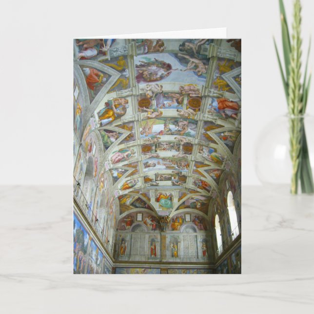 Cartes Pour Fêtes Annuelles chapelle Sixtine (Devant)