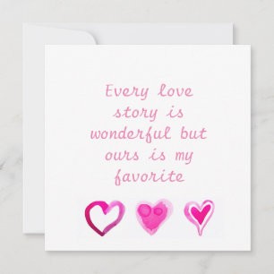 Cartes Pour Fêtes Annuelles Chaque histoire d'amour est merveilleuse mais la n