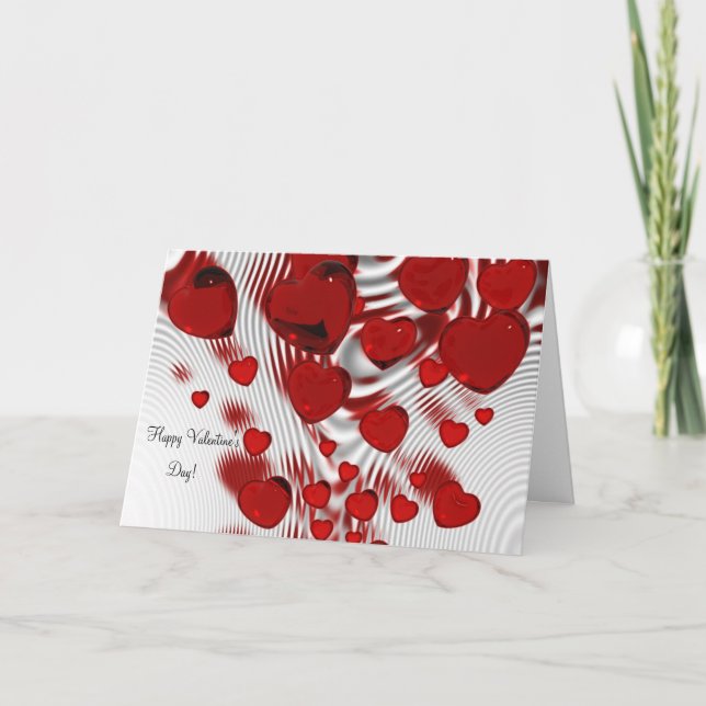 Cartes Pour Fêtes Annuelles Chaque jour est Valentine Romantic Grey Card (Devant)