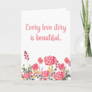 Cartes Pour Fêtes Annuelles Chaque Love Story est beau