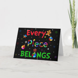 Cartes Pour Fêtes Annuelles Chaque pièce appartient à Noël