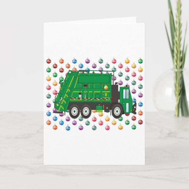 Cartes Pour Fêtes Annuelles Chariot de Noël Décembre (Devant)