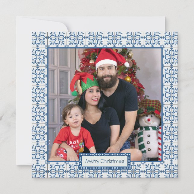 Cartes Pour Fêtes Annuelles Charleterie de Noël et pétales de fleurs (Devant)