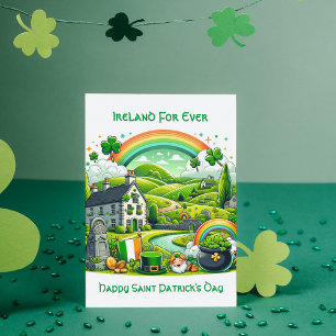 Cartes Pour Fêtes Annuelles Charme Irlandais : Saint-Patrick 
