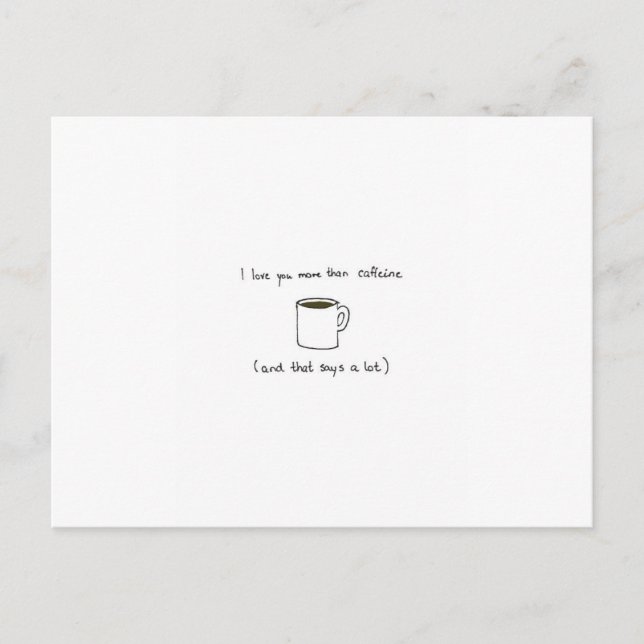 Cartes Pour Fêtes Annuelles Charming coffee Valentines day card (Devant)