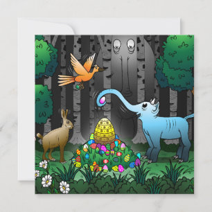 Cartes Pour Fêtes Annuelles Chasse aux œufs de Pâques