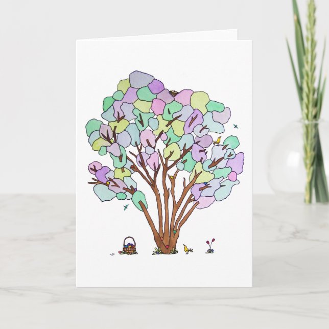 Cartes Pour Fêtes Annuelles Chasse aux oeufs, vide (Devant)