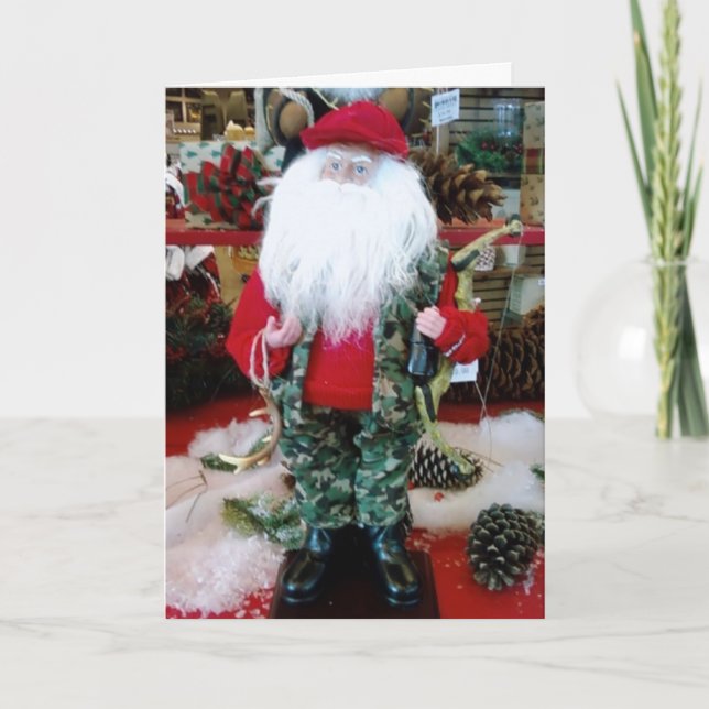 CARTES POUR FÊTES ANNUELLES "CHASSE FAVORITE" MERRY NOËL (Devant)