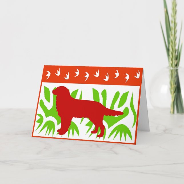 Cartes Pour Fêtes Annuelles Chasse Noël aux chiens (Devant)