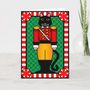 Cartes Pour Fêtes Annuelles Chat de casse-noix