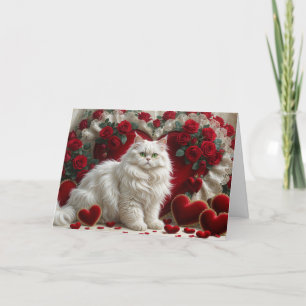 Cartes Pour Fêtes Annuelles Chat de la Saint Valentin