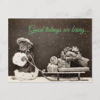 Cartes Pour Fêtes Annuelles Chat de Noël