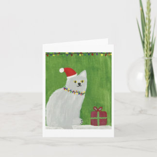 Cartes Pour Fêtes Annuelles Chat de vacances